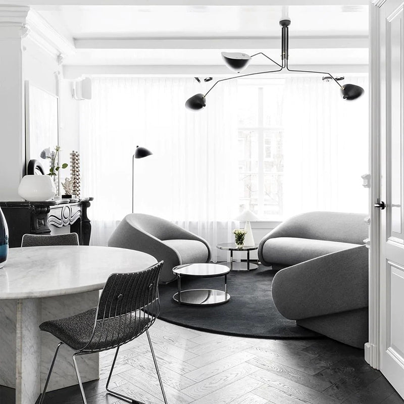 Schmitt Design LED Hanglampen Zwart Metaal Woonkamer Slaapkamer