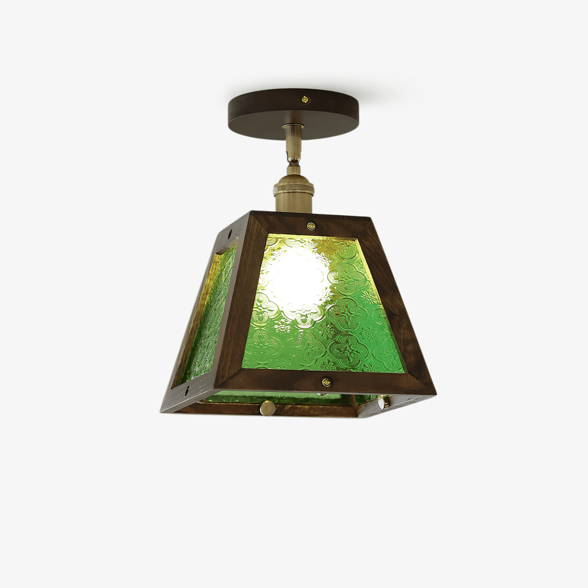 Edmund Groen gepatenteerd glas plafondlamp