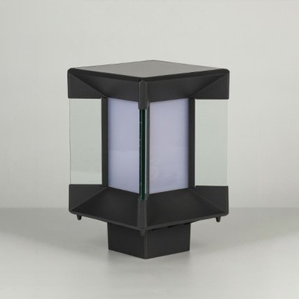Riley Modern Retro LED Buitenlamp Zwart Goud Metaal Glas Buiten