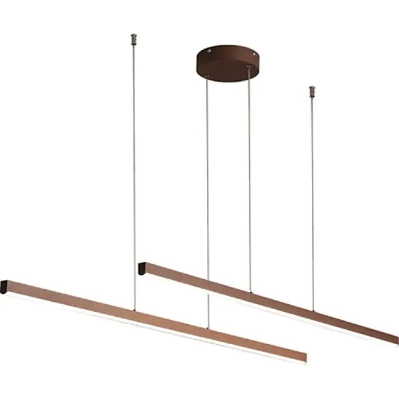 Edge Industriele LED Hanglamp Bruin Metaal Silicagel Woonkamer Eetkamer