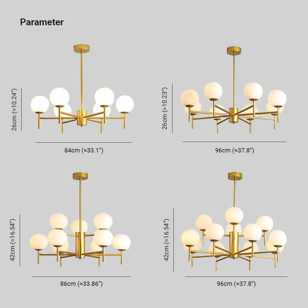 Alessio Moderne Globe LED Hanglamp Bubble Van Metaal/Glas Woonkamer