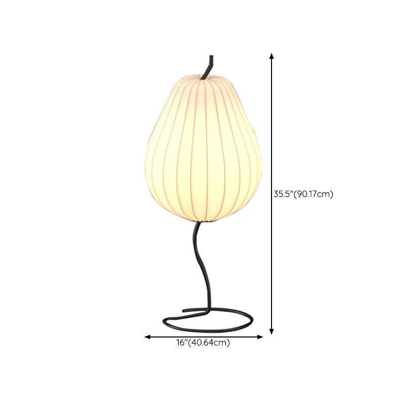 Renée Retro Design LED Peer Vormige Meta Vloerlamp Metaal/Stof Eetkamer/Woonkamer