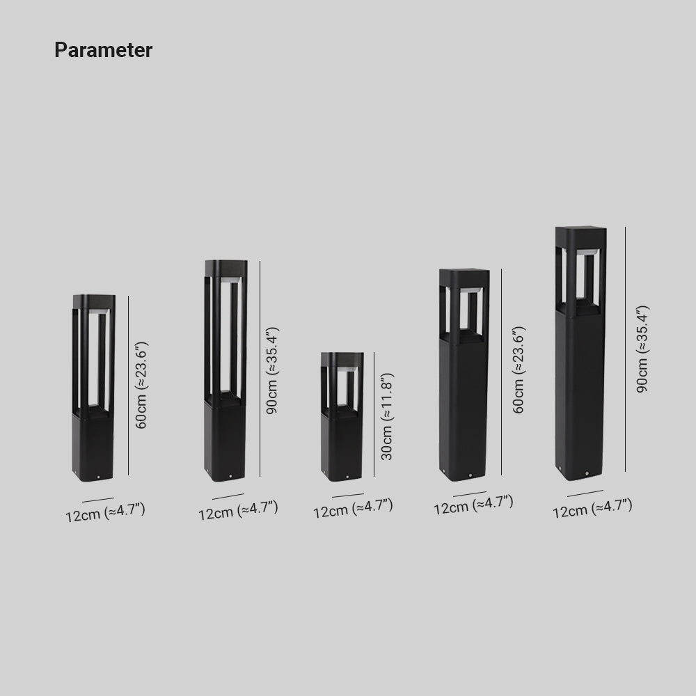 Pena Moderne Design LED Buitenlamp Metaal Zwart Tuin Buiten