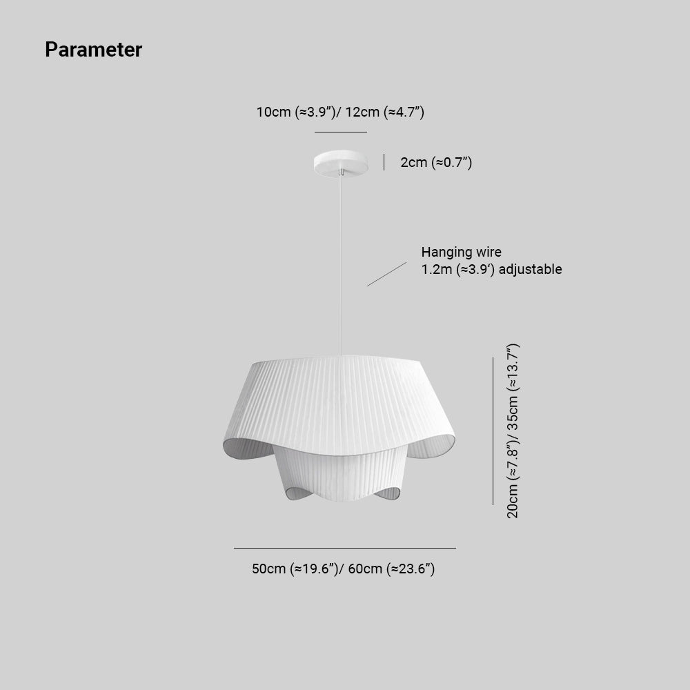 Renée Design Bloem LED Hanglamp Metaal/Stof Wit Slaap/Woon/Eetkamer