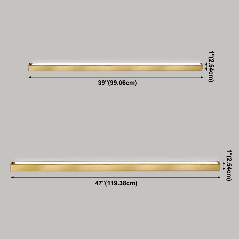 Edge Moderne Minimalistische Lineaire Metalen Vloerlamp, Zwart/Goud