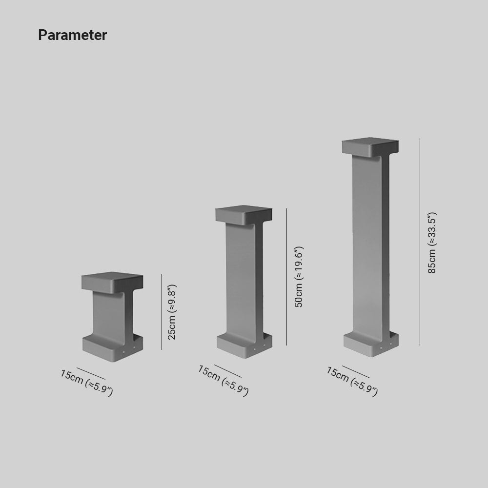 Pena Moderne LED Buitenlamp Zwart/Grijs Metaal/Glas Tuin