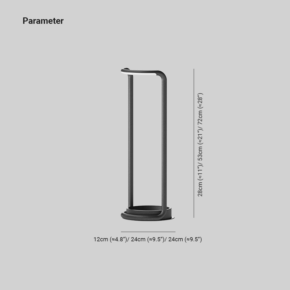 Orr Minimalistisch Vloerlamp Zwart Metaal Buiten Woonkamer