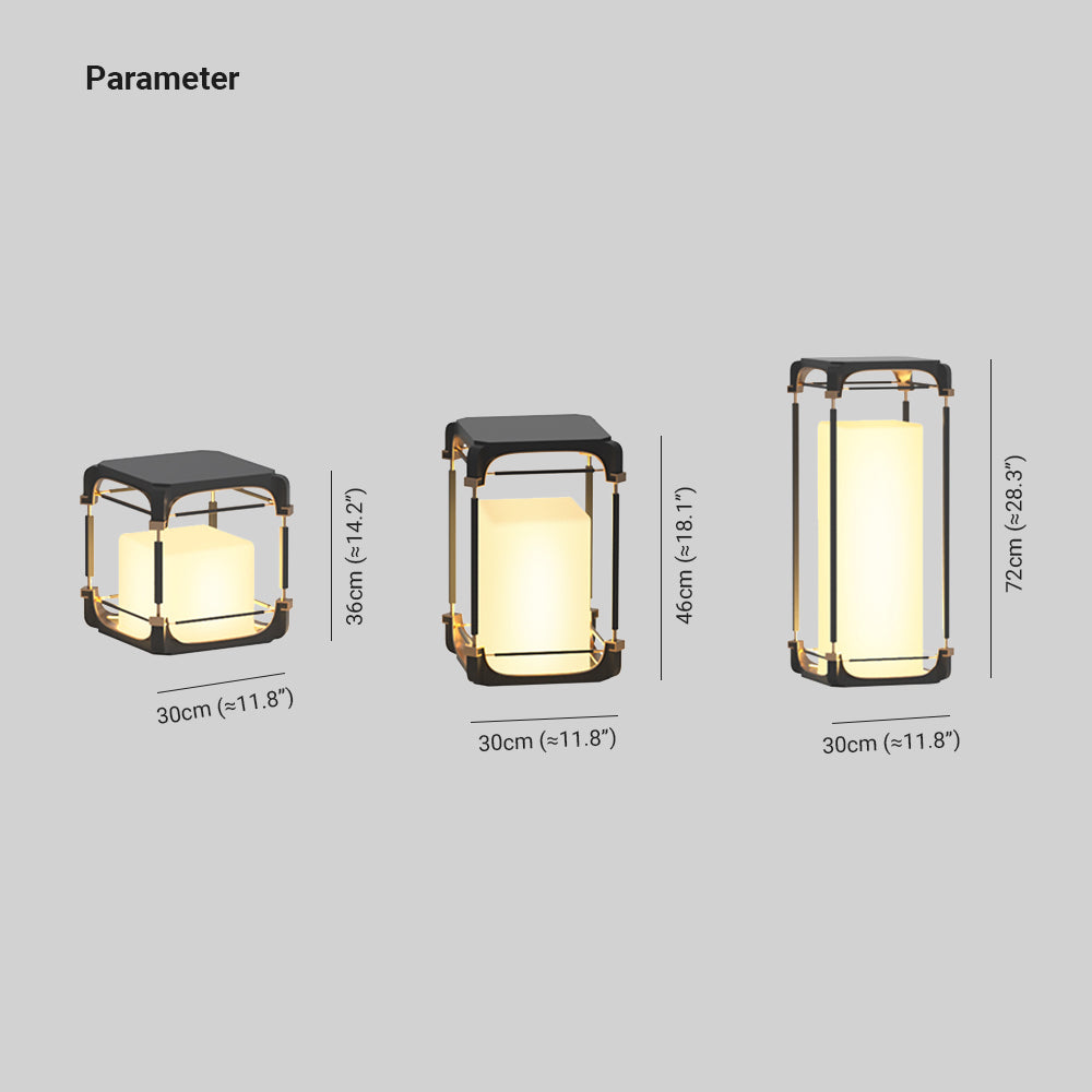 Orr Vintage LED Vloerlamp Zwart Metaal Woonkamer Buiten Tuin