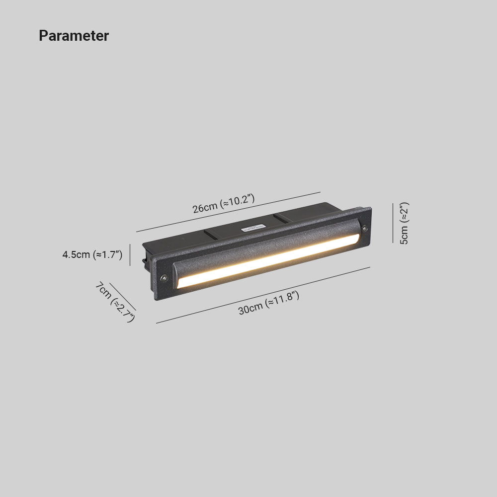 Orr Moderne LED Wandlamp Zwart Metaal/Acryl Buiten Trappenhuis
