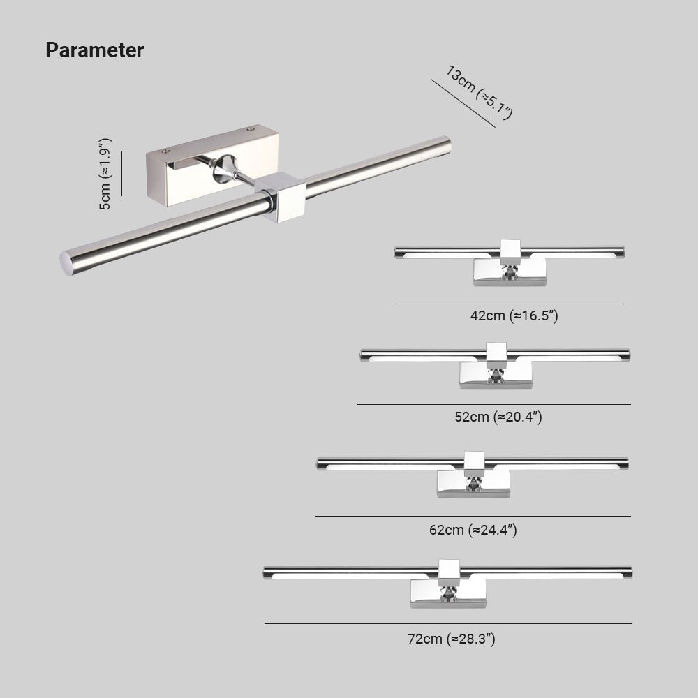Cooley Moderne Minimalistisch Lineair Metaal LED Wandlamp Zilver