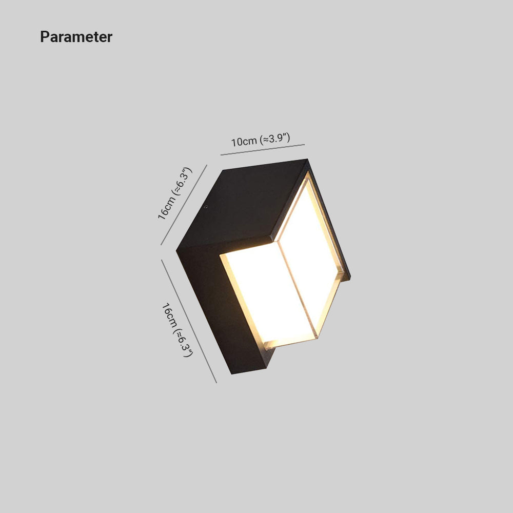 Orr Moderne Design LED Buiten Plafondlamp Metaal Zwart Buiten