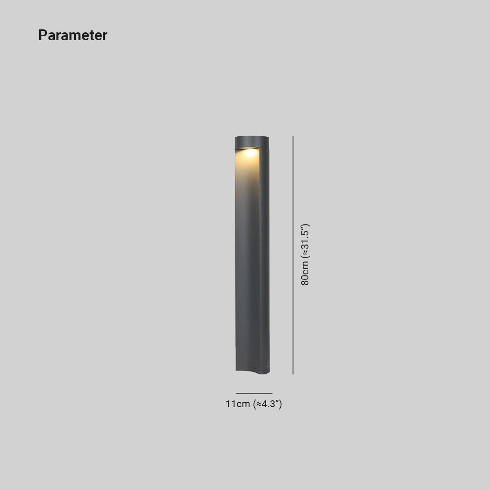 Pena Moderne Design LED Buitenlamp Zwart Metaal Glas Buiten