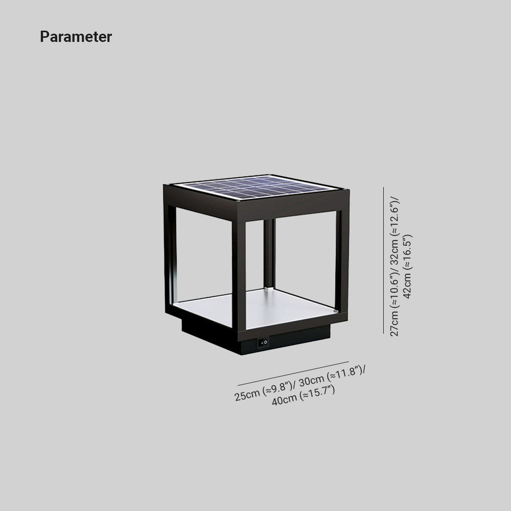Orr Moderne Design LED Buitenlamp Metaal Zwart Vierkant Buiten