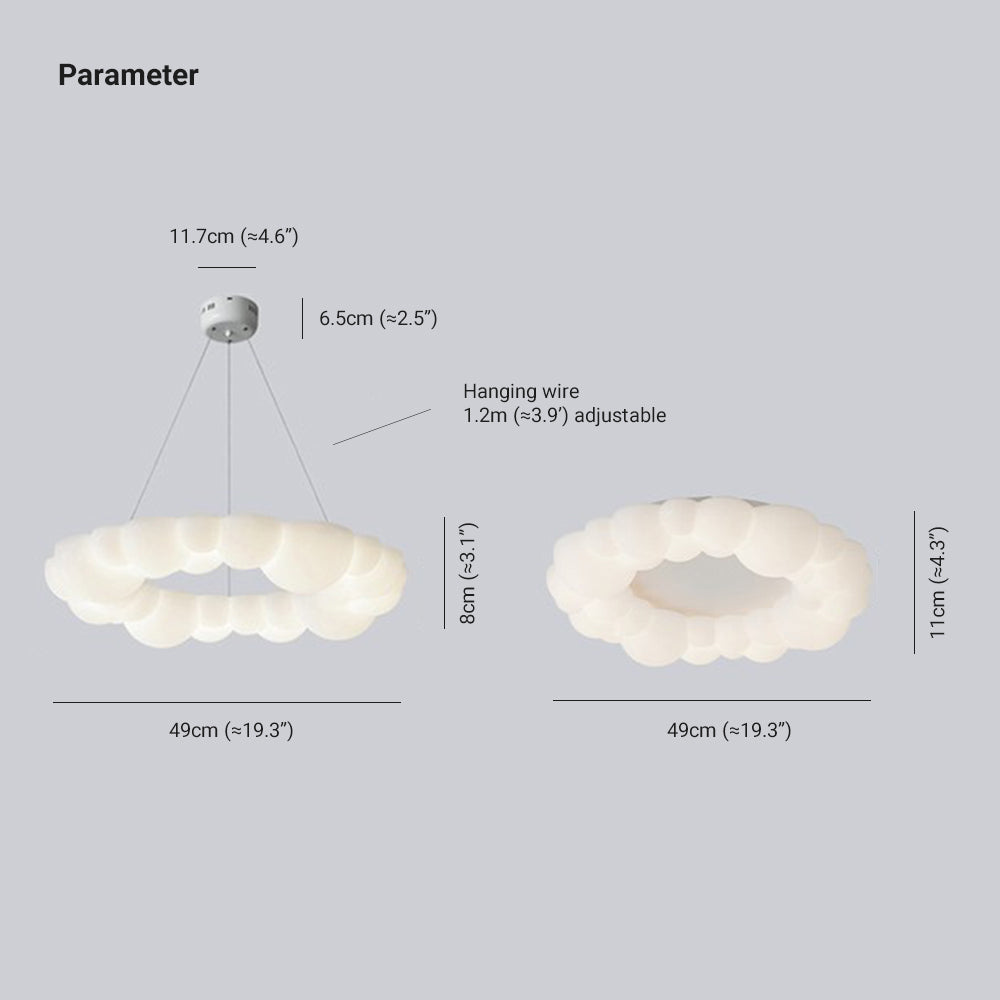 Quinn Design Ronde LED Plafondlamp/Hanglamp Metaal/Acryl Wit Slaap/Woon/Eetkamer