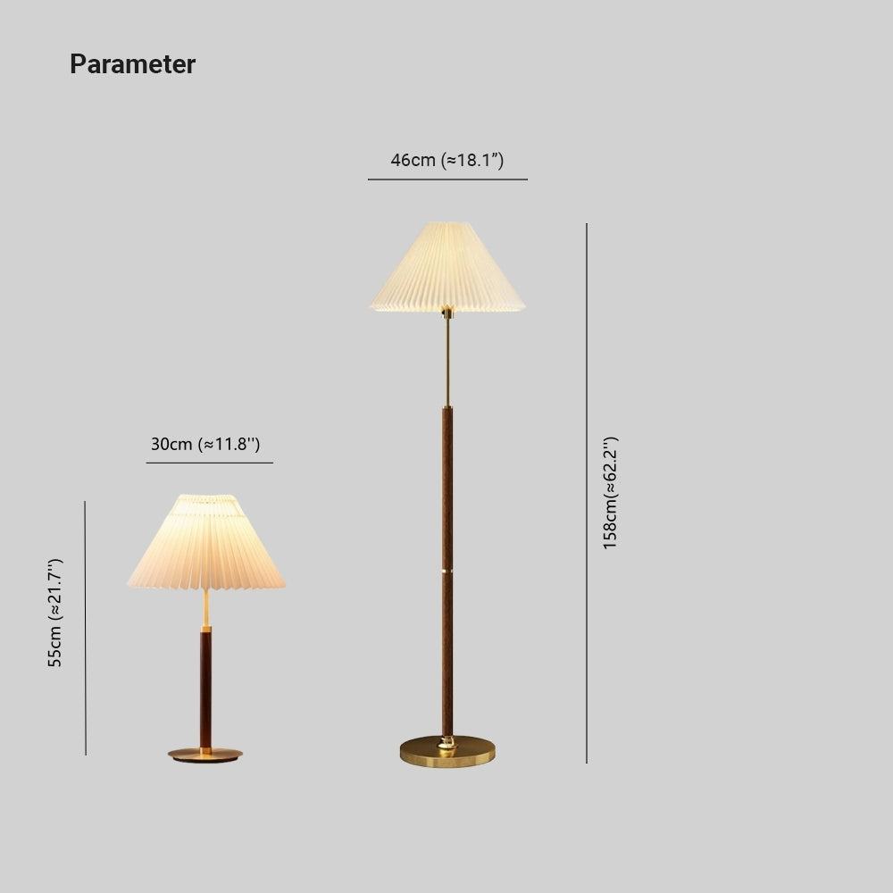 Ozawa Moderne Design Eenvoudig Notenhout/Metaal/Stof Tafel/Vloerlamp Woonkamer