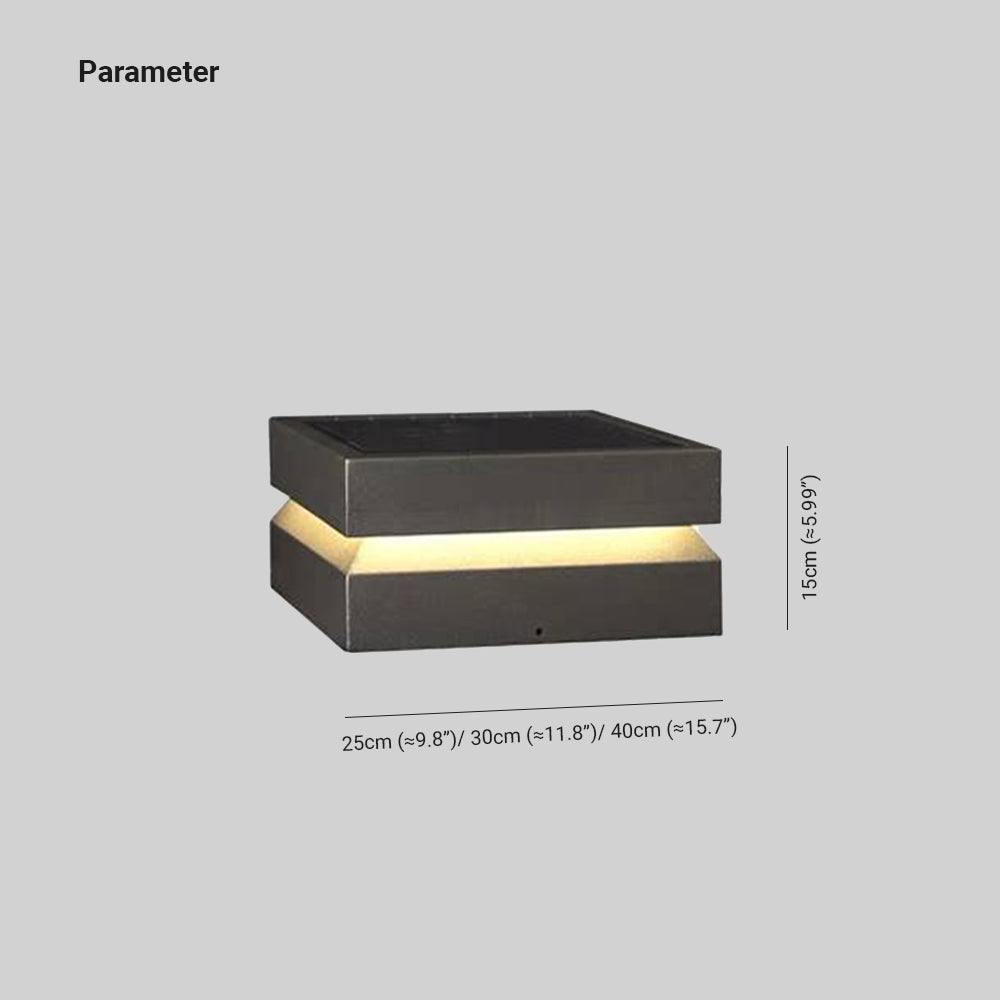 Riley Moderne Design LED Vierkant Buitenlamp Metaal Zwart Buiten
