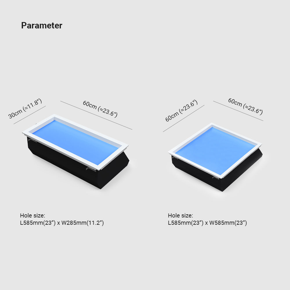 Edge Modern LED Plafondlamp Zwart&Blauw Woon/Bad/Eetkamer Metaal&Acryl