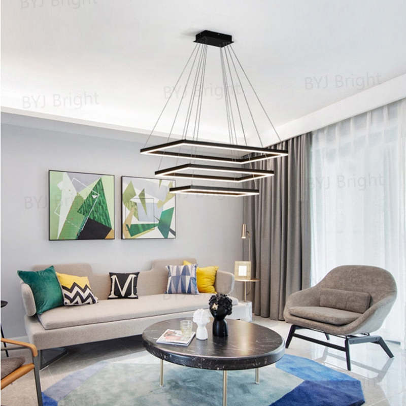 Bouvet Design LED Hanglampen Zwart Wit Metaal Eetkamer Slaapkamer