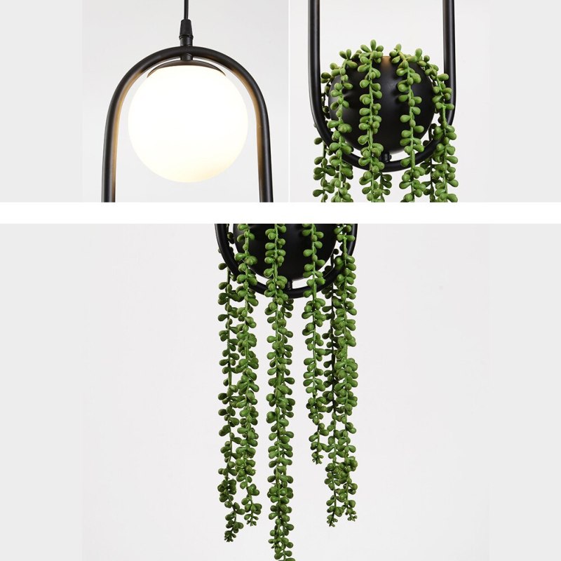 Edge Design LED Hanglamp Zwart Metaal Glas Eetkamer Slaapkamer