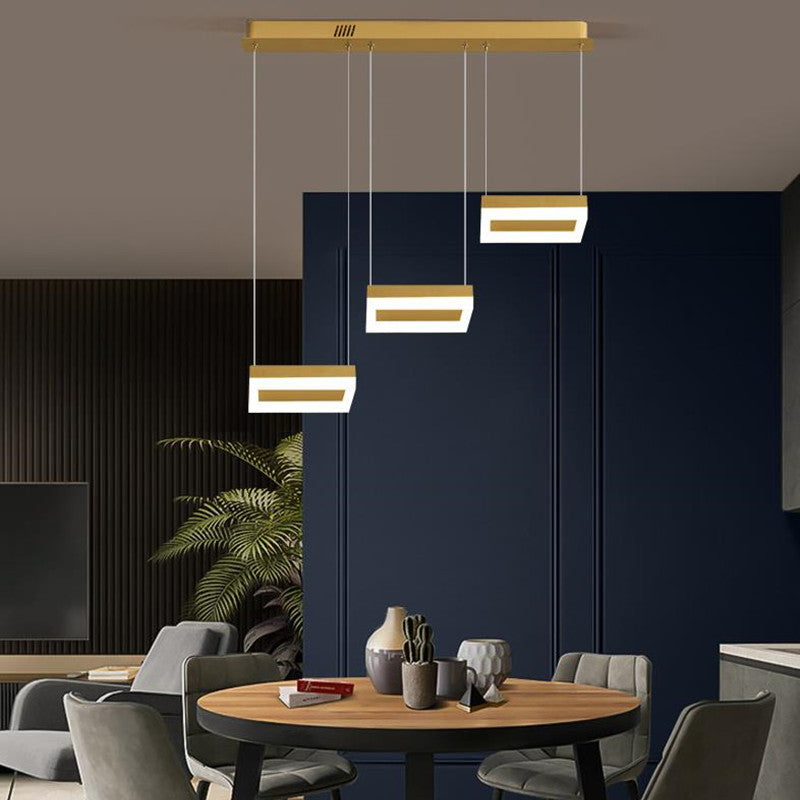 Raheel Design LED Hanglampen Goud Acryl Metaal Eetkamer Woonkamer