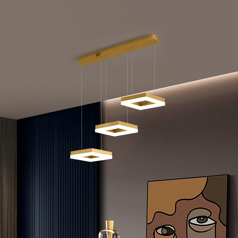 Raheel Design LED Hanglampen Goud Acryl Metaal Eetkamer Woonkamer