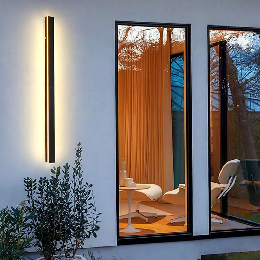 Edge Moderne Design LED Wandlampen Zwart Metaal Tuin Hal