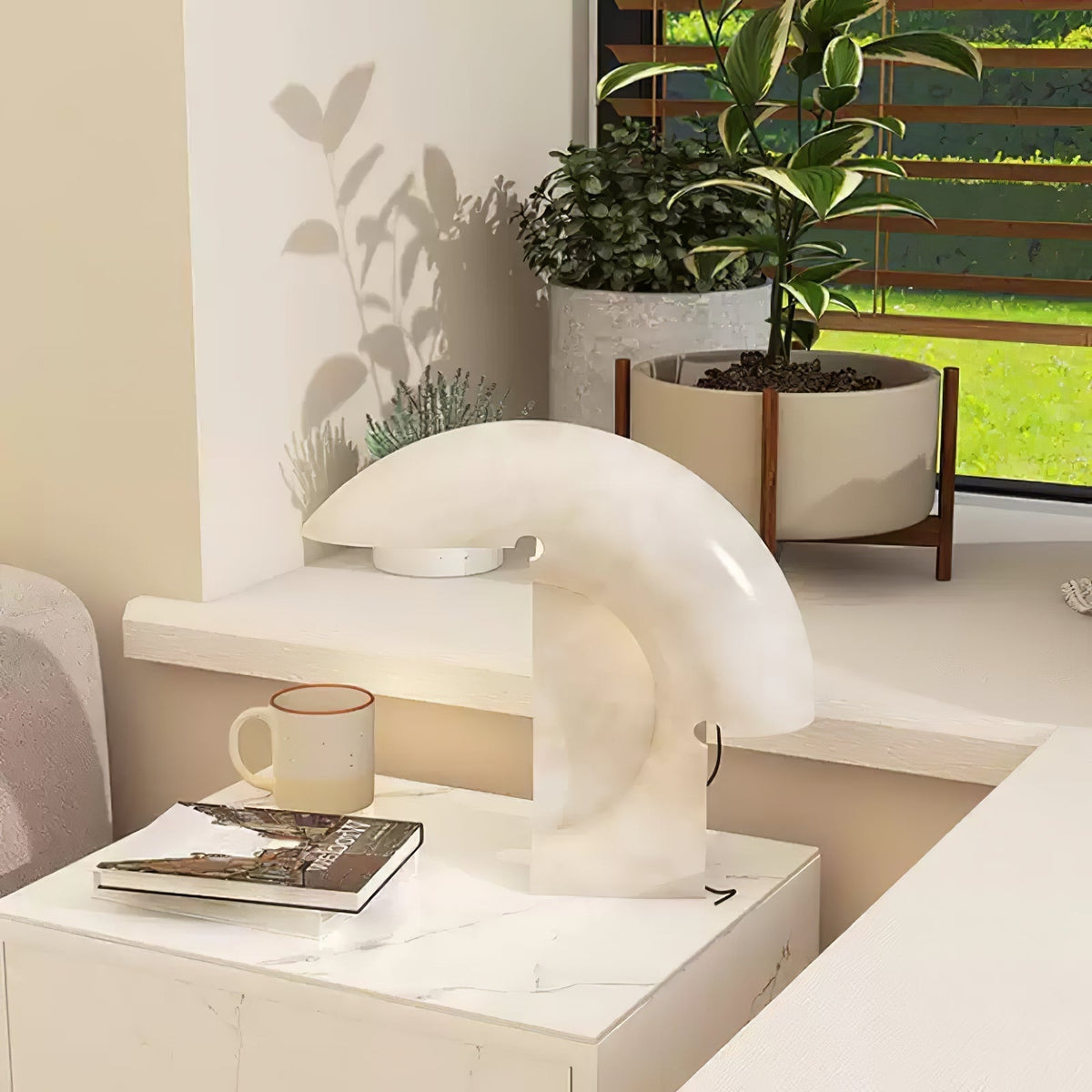 Emmy Moderne tafellamp van marmer
