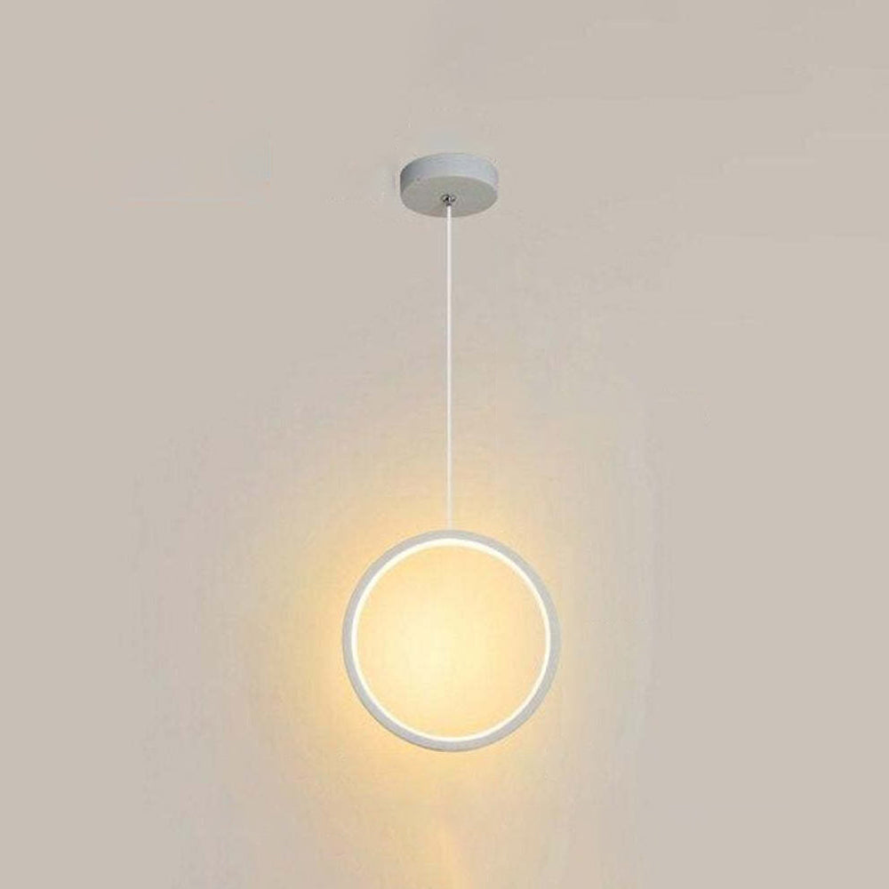 Nyla Moderne Rond LED Hanglampen Metaal/Acryl Zwart/Wit Woonkamer/Slaapkamer