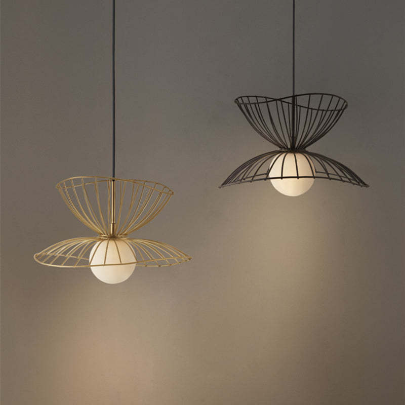 Renée Vertigo Design LED Esthetisch Hanglampen Zwart/Goud Metaal Slaapkamer