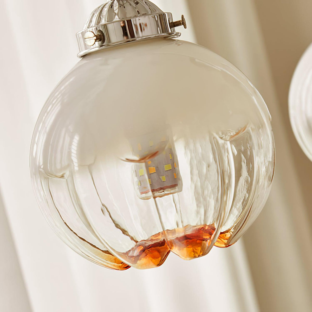 Ulliria Noordse kunst bloem walnoot glas kroonluchter