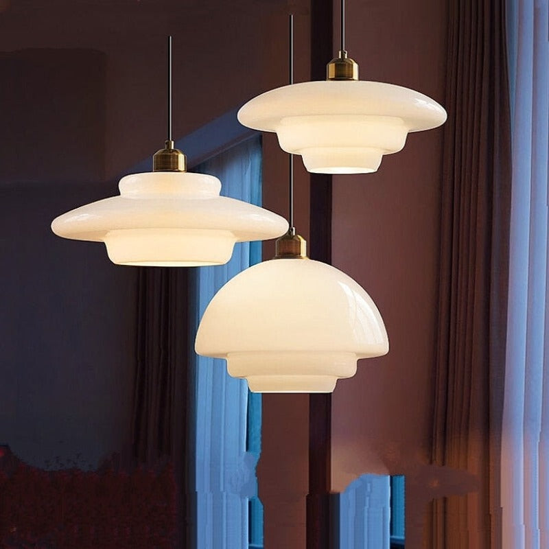 Cairns Midden eeuw Art Hanglampen Metaal Glas Slaapkamer Eetkamer