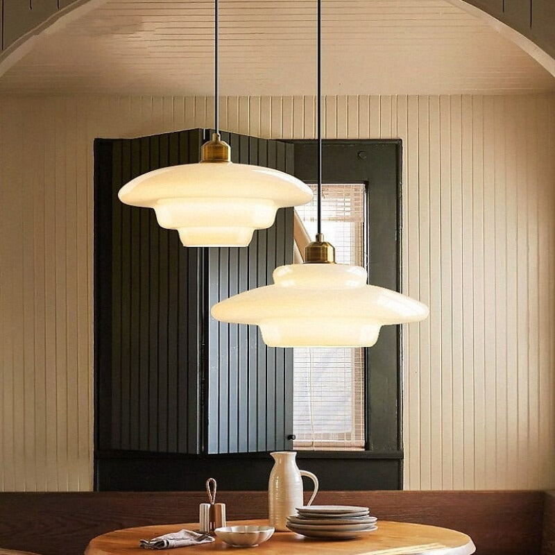 Cairns Midden eeuw Art Hanglampen Metaal Glas Slaapkamer Eetkamer