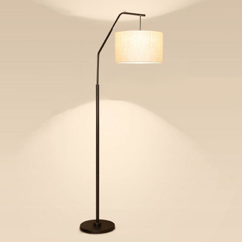 Eryn Moderne Cilinder Vloerlamp Metaal/Bekleding Slaapkamer