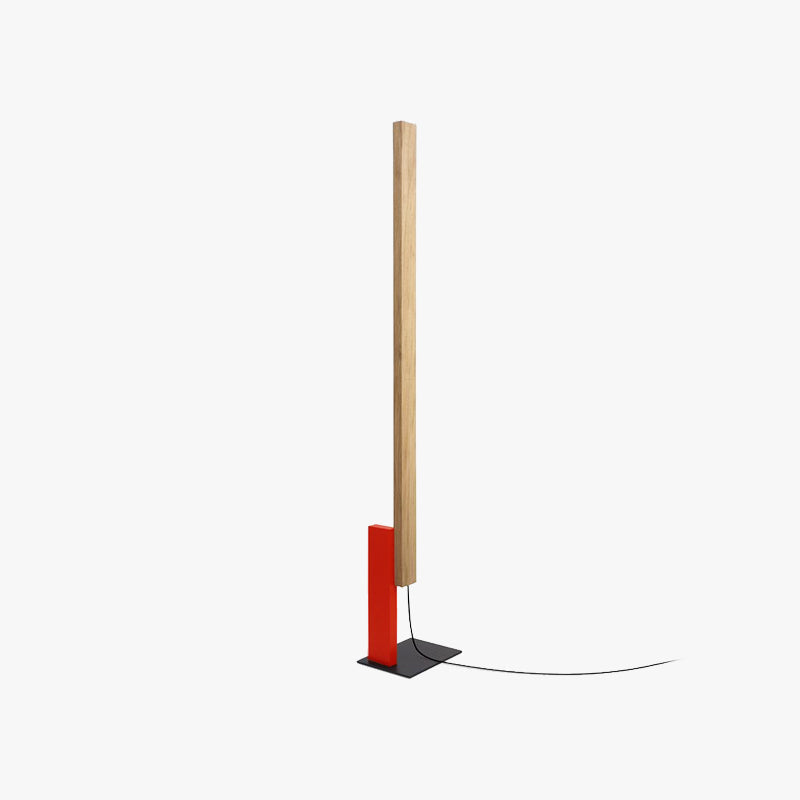 Edge Moderne Lineaire LED Vloerlamp Wit/Blauw/Groen/Rood Woon/Slaapkamer Hout&Metaal&Acryl