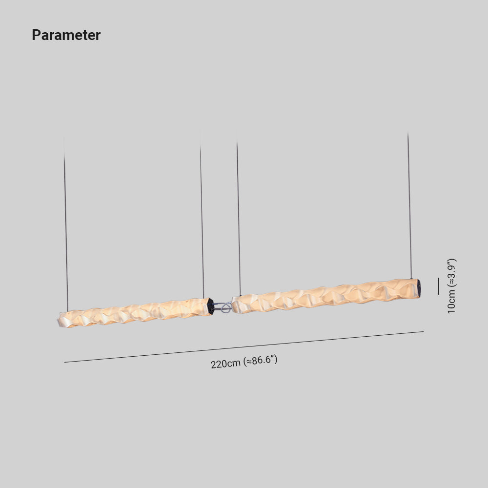 Nazifa Design Strip LED Hanglamp Metaal PET Eetkamer Woonkamer