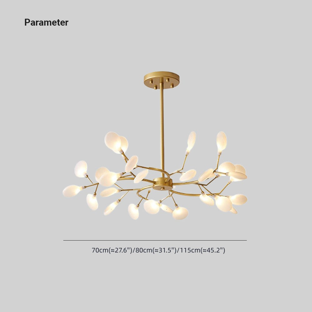 Olivia Design Bloem LED Hanglamp Zwart/Goud Metaal/Glas Slaap/Eet/Woonkamer