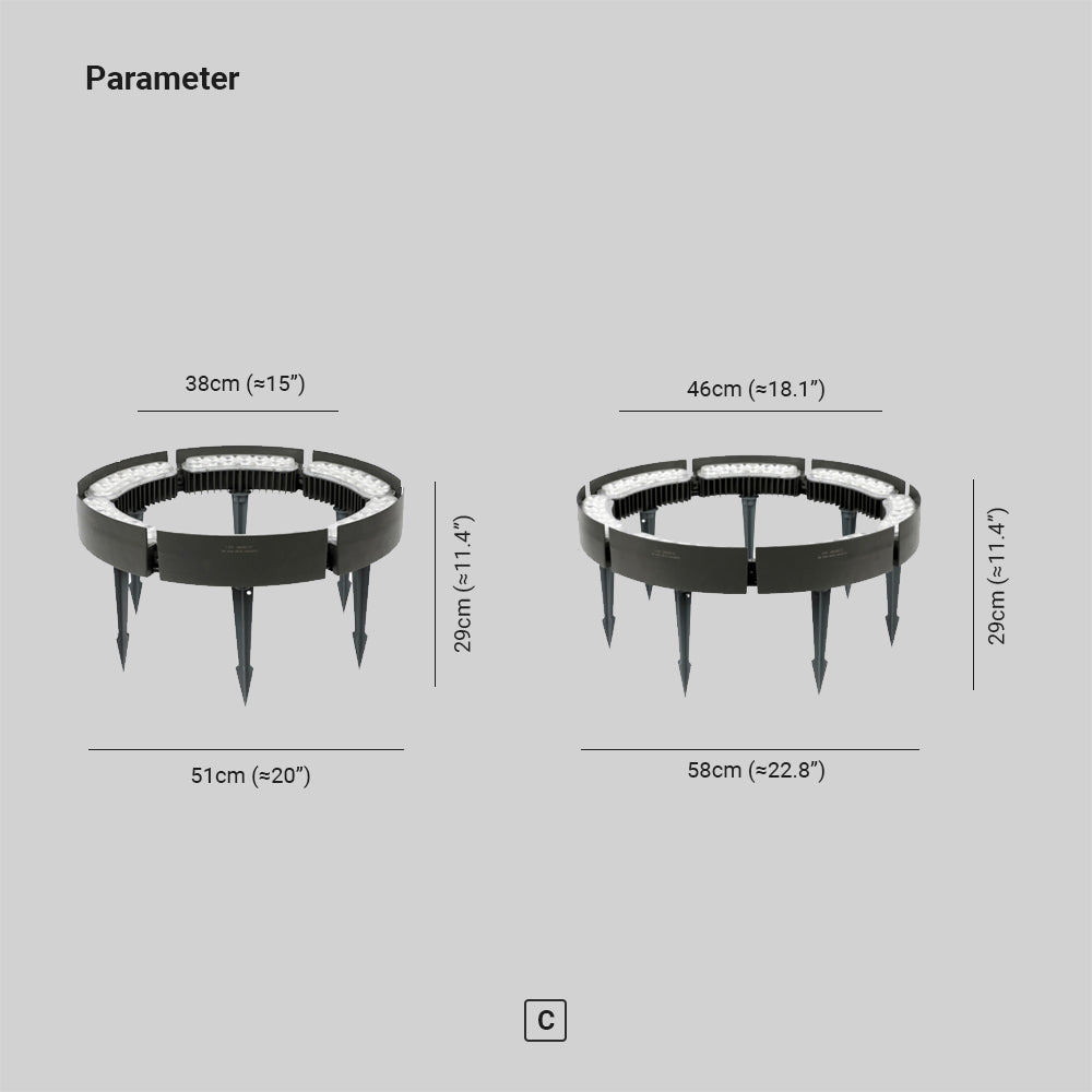 Orr Moderne Design LED Buitenlamp Metaal Glas Zwart Tuin