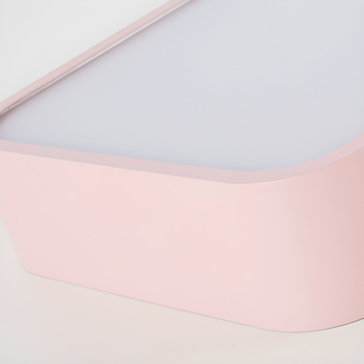 Edge Moderne Design LED Plafondlamp Wit/Roze Kinder/Slaapkamer Metaal&Acryl