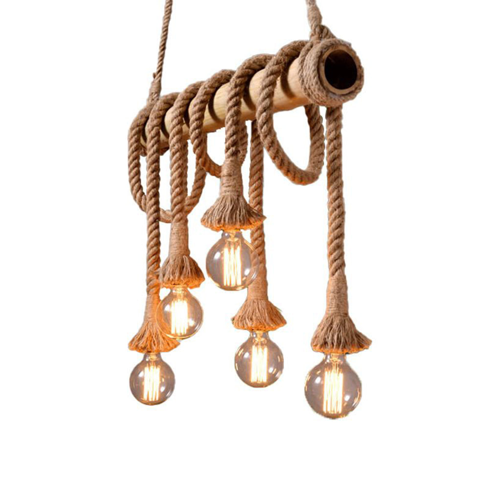 Alessio Vintage Hanglampen Hout Metaal Slaapkamer Woonkamer Eetkamer