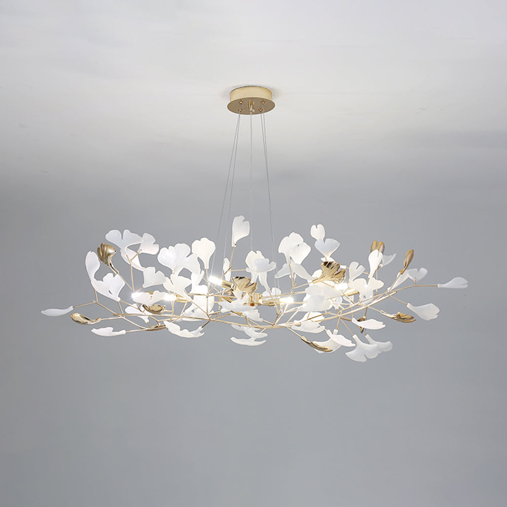 Olivia Flowerpot LED Hanglamp Wit Gouden Metaal Woonkamer Eetkamer