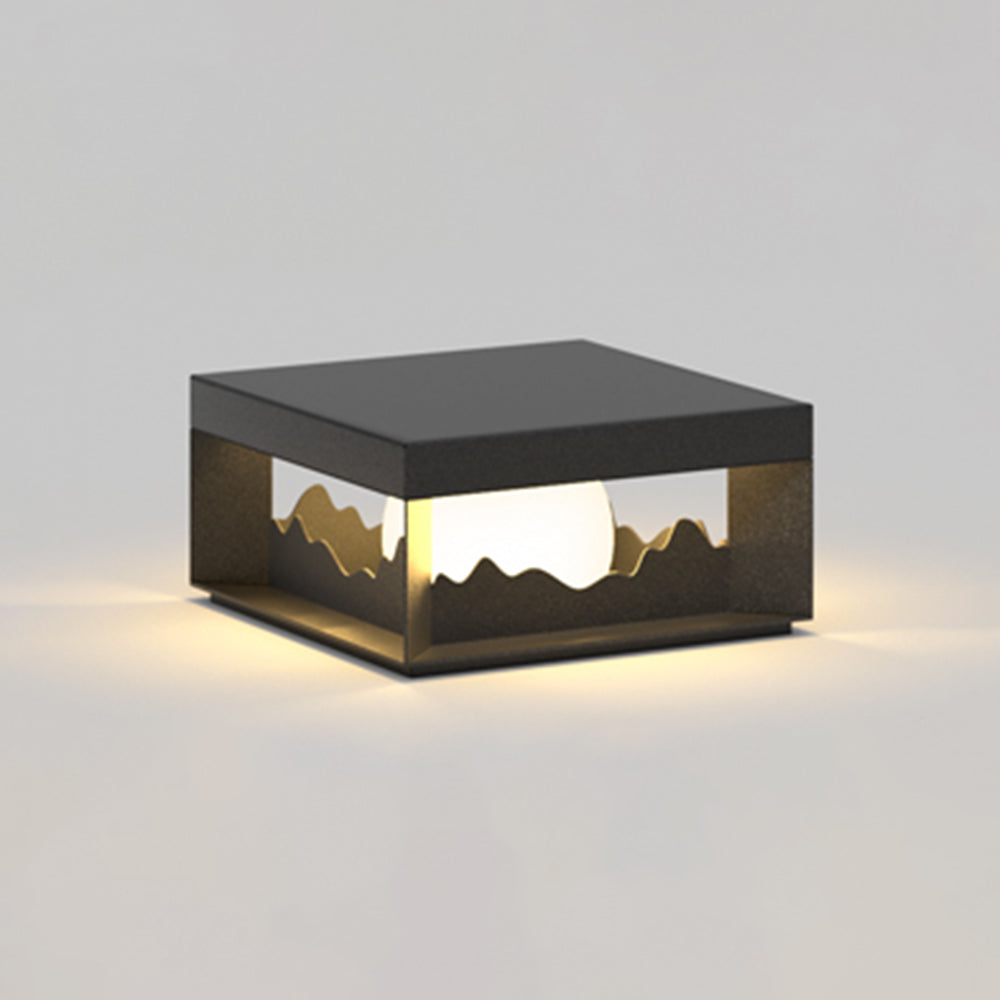 Riley Moderne LED Buitenlamp Zwart Metaal/Acryl Stoeprand/Balkon