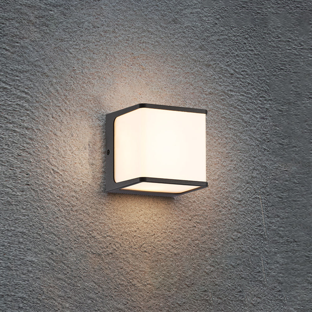 Orr Modern LED Wandlamp Witte Zwart Sensor Solar Metaal Buiten
