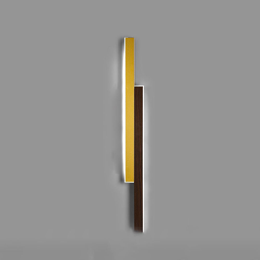 Ozawa Design Kleine LED Wandlamp Hout Bruin Metaal Woonkamer