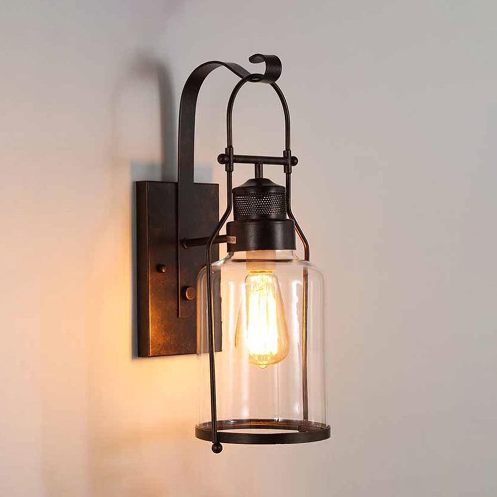 Alessio Retro LED Binnen wandlamp Glas Metaal Woonkamer Eetkamer Slaapkamer