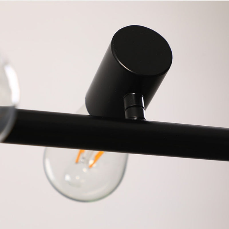 Alessio Vintage LED Kroonluchters Zwart Metaal Eetkamer/Woonkamer/Bar